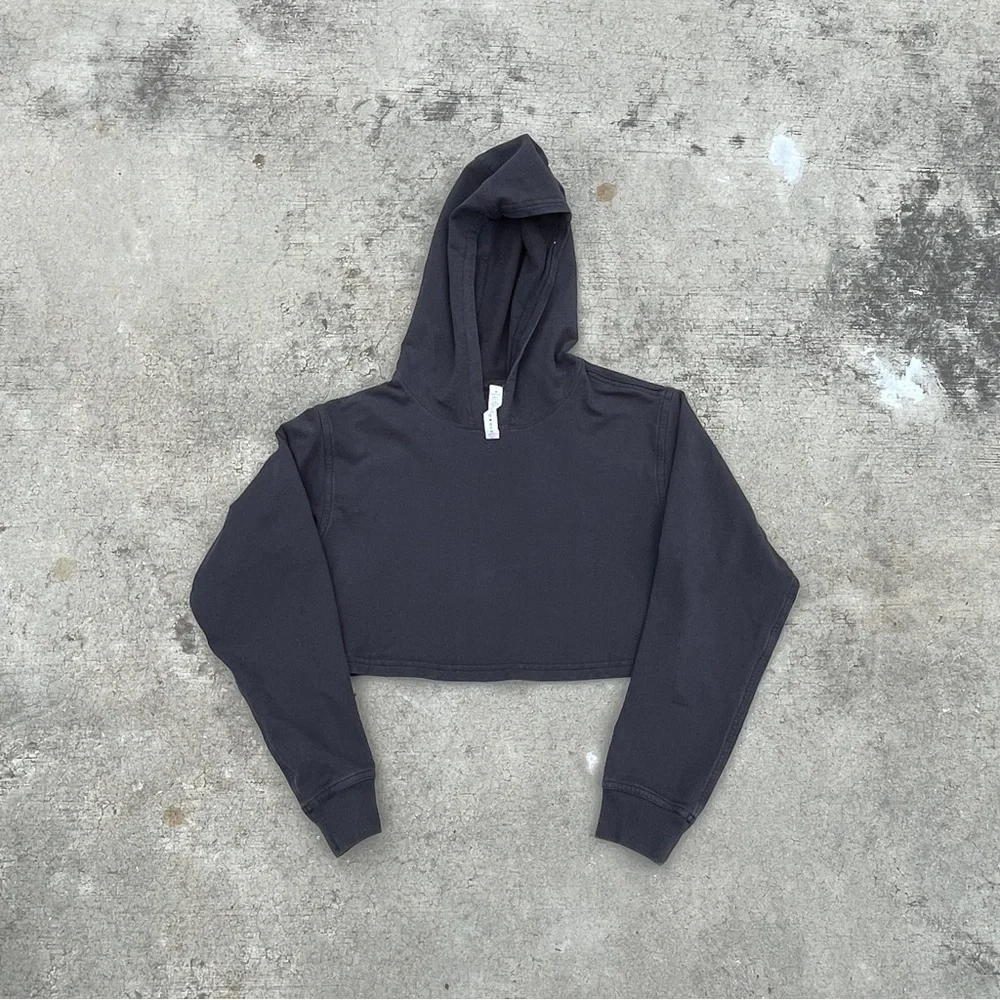 lululemon scuba black Cropped Hoodie